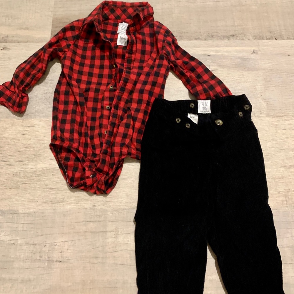 Big Bro/Little Bro Red Buffalo Check Shirts - Picture 3 of 6